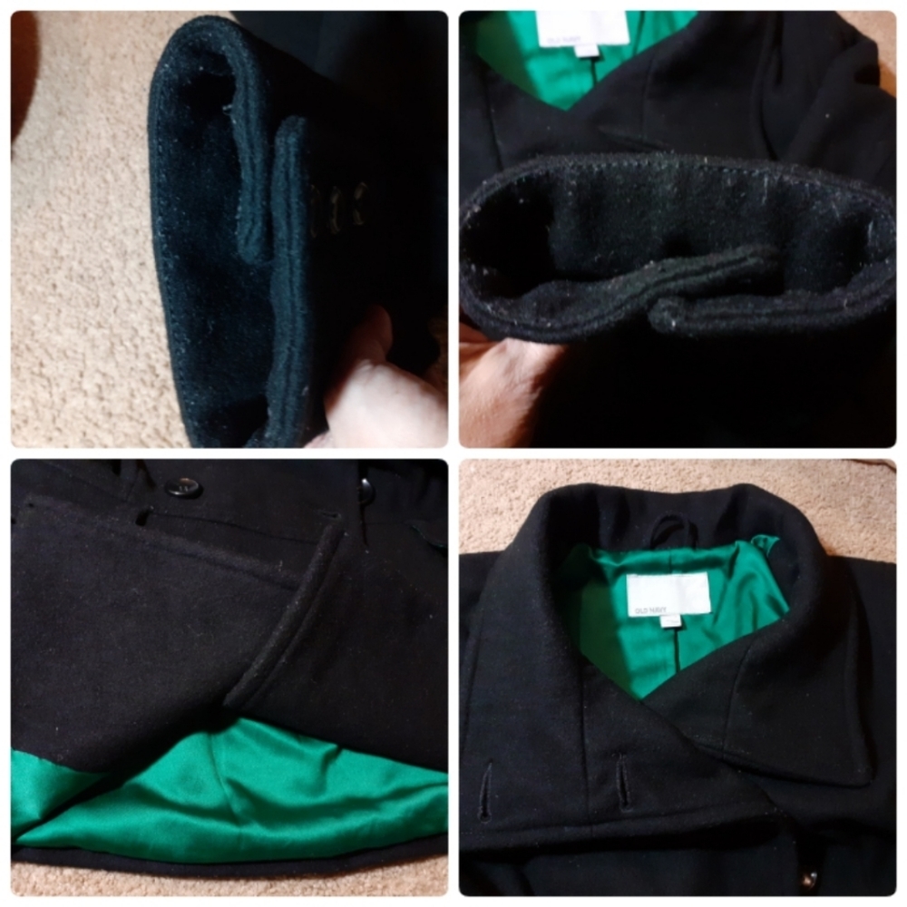 Old Navy Black Wool Jacket L - Picture 8 of 8
